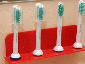 escova de dentes sonicare suporte da cabeça casa banho stand 3d print model - Mito3D