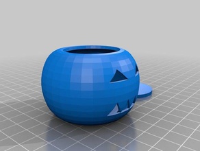 my carved pumpkin lid creatures 3d print model - Mito3D