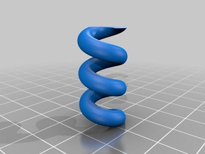 parametrische helical coil spring engineering customizer openscad 3d print model - Mito3D