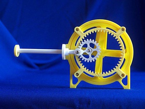 il rotary di azionamento lineare ingegneria 507 movimenti alta scuola moi pistone rotante auto vapore staminali tecnologia tvy 3d print model - Mito3D