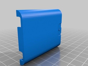 fritzfon mt-f deckel-cover di sostituzione parti coperchio della batteria 3d print model - Mito3D