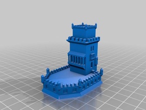 torre belem binalar yapılar dönüm noktası yer işaretleri lisboa lisbon anıt Portekiz kule 3d print model - Mito3D