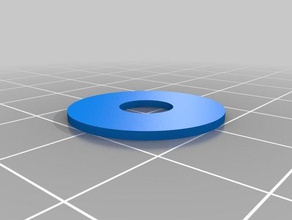 personnalisable circulaire rondelle le remplacement pièces argos les stores personnalisez customizer openscad rouleau glissement entretoise rondelles 3d print model - Mito3D