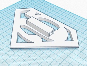 superman gravata borboleta 3d impressão 3d print model - Mito3D