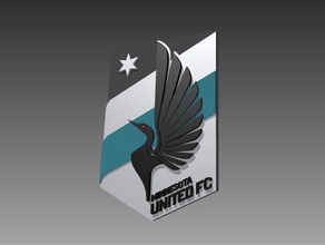 minnesota united insigne des signes les logos de football 3d print model - Mito3D