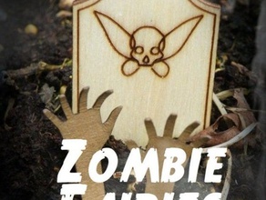 zombie fate arredamento faerie faeries fata grave lapide il cimitero di halloween 3d print model - Mito3D