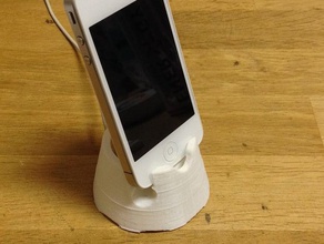 iphone 4 4s chargeur stand mobile l'iphone dock titulaire 3d print model - Mito3D