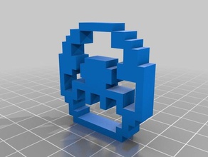 mi diseño a la medida de su ownpixel arte colgante joyería 3d print model - Mito3D