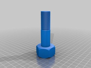 rigamajig axle bolt v2 parts customized 3d print model - Mito3D