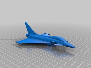 eurofighter typhoon Fahrzeuge 3d print model - Mito3D