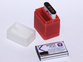 Batteriefach 2 npby1 Batterien sport im freien action-cam Batterie Halter 3d print model - Mito3D