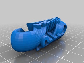 il mio personalizzato twisted key fob sanne portachiavi 3d print model - Mito3D