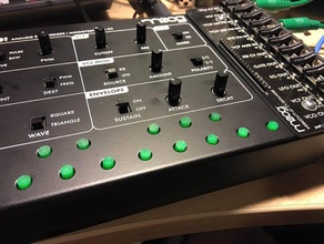moog werkstatt düğme kapağı ses 3d print model - Mito3D