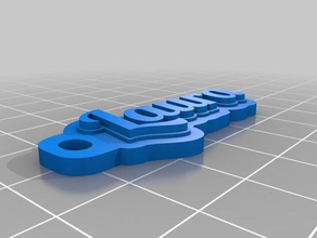 minha personalizado de várias linhas tag chaveiro fontes maiores moda 3d print model - Mito3D
