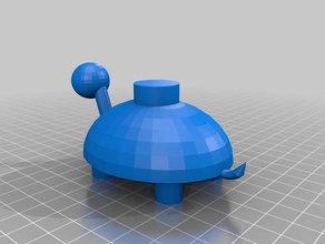 mina de tartaruga 3d impressão 3d print model - Mito3D