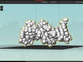 dna atom yapısı biyoloji 3d print model - Mito3D