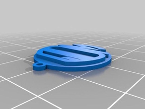 my customized monogram pendant multiple loops jewelry 3d print model - Mito3D