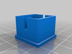 my customized aluminium square tube plug other 3d print model - Mito3D