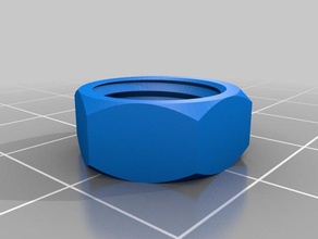 12mm nut 15 mm pitch 6mm high parts customized 3d print model - Mito3D
