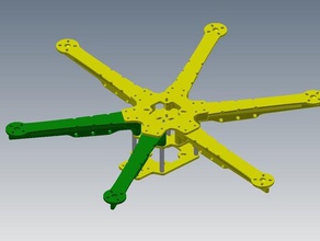 350 hexacopter rc veicoli 3d print model - Mito3D