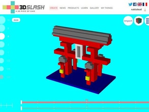itsukusima jinjya Tempel Gebäude Strukturen gemacht Kinder 3d print model - Mito3D