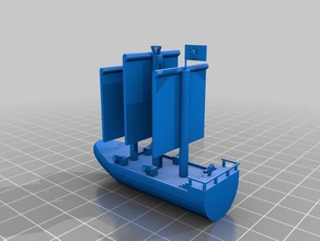 barco pirata 3d impresión 3d print model - Mito3D