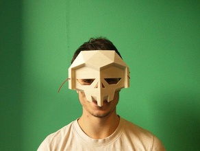 low-poly maschera di halloween il costume cosplay bagliore scuro low poly marvin 3d print model - Mito3D