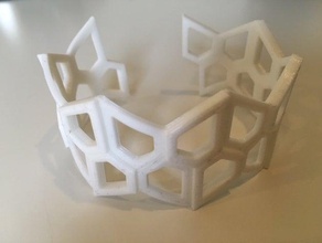 kershner polígono thermaform pulseira pulseiras 3dhubs geek presente jóias matemática pentágono tessellation termoformagem ladrilhos 3d print model - Mito3D