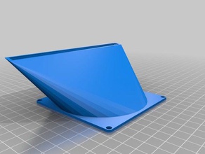 90mm parametric fan duct 3d printer accessories customized 3d print model - Mito3D