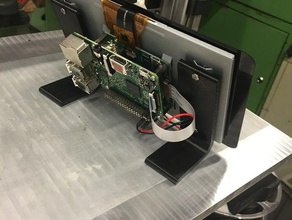 raspberry pi 7 inch screen holders electronics 3d print model - Mito3D