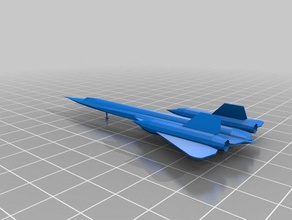 petit sr-71 blackbird 3d l'impression 3d print model - Mito3D