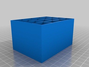 özelleştirilmiş depolama kutusu 44 Çekmeceler organizasyon 3d print model - Mito3D