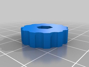 customized parametric knurled m4 hex nut holder parts 3d print model - Mito3D