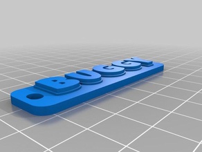 buggy keychain organization customized 3d print model - Mito3D