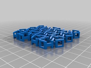 my customized hohoho tissue hexagonal chain mail v3 decor 3d print model - Mito3D