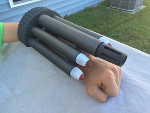 cosplay forearm cannon props 3d print model - Mito3D