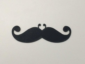 movember mustache costume mustaches 3d print model - Mito3D