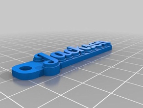 jackson keychain organization customized 3d print model - Mito3D