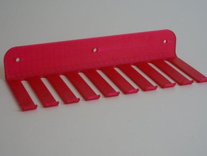 anpassbare Kabel-organizer tool Inhaber - Boxen Kabel-Halter customizer openscad rack test führt Draht 3d print model - Mito3D