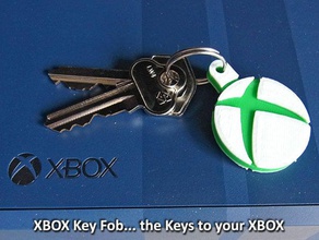 xbox anahtarı fob keychains easy fun gamers games gaming gift keyfob keyring keyrings keys mutli-color novel novelty playstation unique 3d print model - Mito3D