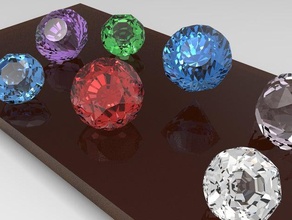 diamond accessories keyshot 3d print model - Mito3D