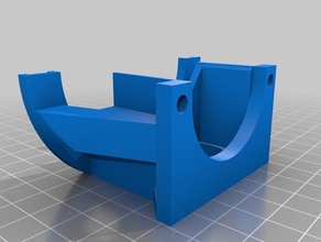 budas ventilador led de titular 3d la impresora extrusoras budaschnozzle budascnozzle conducto del montaje tira 3d print model - Mito3D
