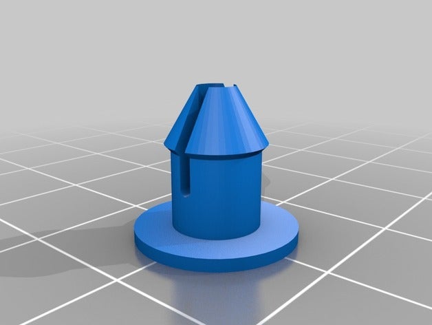 il mio personalizzato attraverso foro del tappo perno di fissaggio parti 3D print model - Mito3D