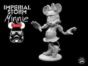 imperial storm minnie -desktop disney trooper ii- art army creatures darth vader decoration mickey mouse star wars stormtrooper toy 3d print model - Mito3D