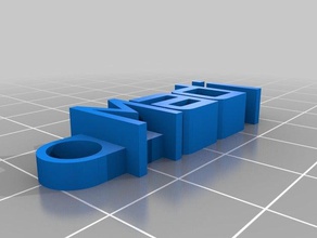 madi keychain organization customized 3d print model - Mito3D
