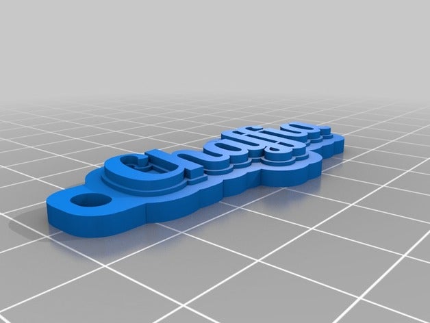 il mio personalizzato multiline tag portachiavi caratteri più grandi moda 3D print model - Mito3D