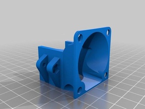 fan holdermount e3d v5 kossel effector printer parts mini 3d print model - Mito3D