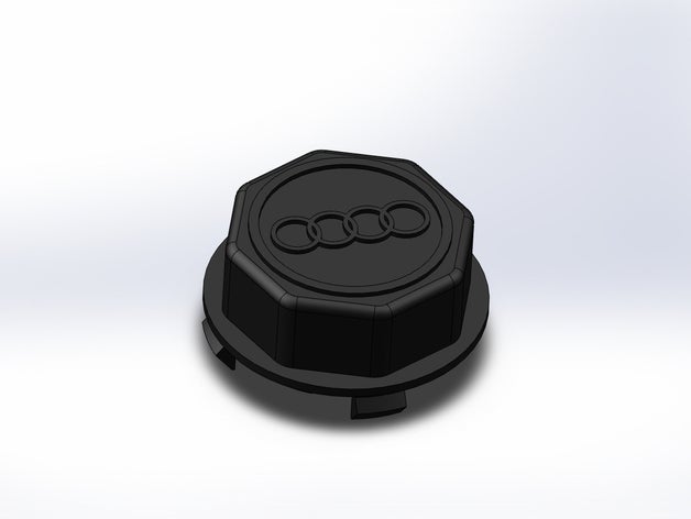 audi 100 c2 tapacubos partes rueda 3D print model - Mito3D