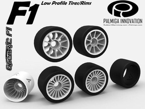 düşük profil openrc f1 arabası tiresrims araç filaflex esnek filament ninjaflex palmiga yenilik rc lastikler kauçuk rubber3dprinting rubberlike 3d print model - Mito3D