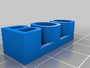 boo sinal esculturas personalizado 3d print model - Mito3D